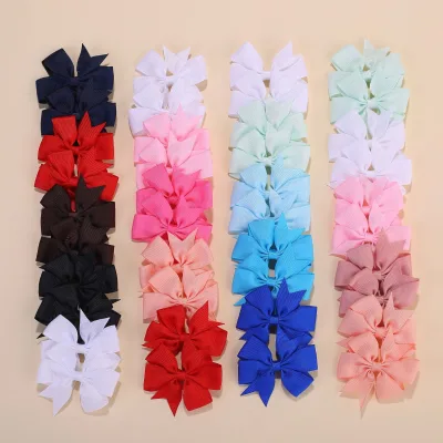 Colorful Bow Hair Clips for Girls Kids Baby Hair Bows Children Hair Accessories for Ponytails Daily Styling Party Gift