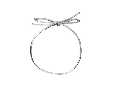 Silver Waxed Elastic Rope for Bags Macrame Customized Use