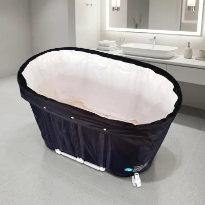 Factory Direct Sauna Eisbad Combo Inflatable Ice Barrel Portable Cold Tub for Swiss Resort Equipment Supply