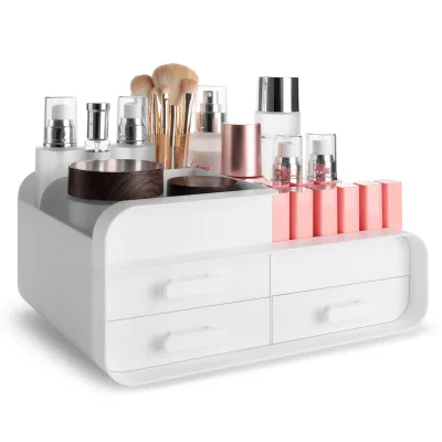 Cosmetic Organizer Desktop Dresser Skin Care Product Shelf Lipstick Organizer Box Desk Drawer Small Box