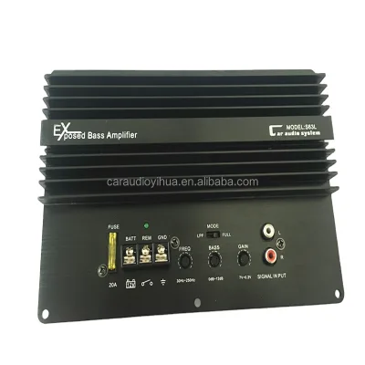 PROMOTION INDIA MARKET High Power Class AB 2 Channel 12V Mosfet Amplifier Subwoofer with Crossovers