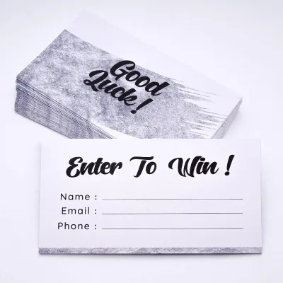 Raffle Tickets Enter to Win Cards, 3.5 X 2, Entry Form Cards for Contests, Auction Tickets for Ruffle, Raffle Tickets for Events