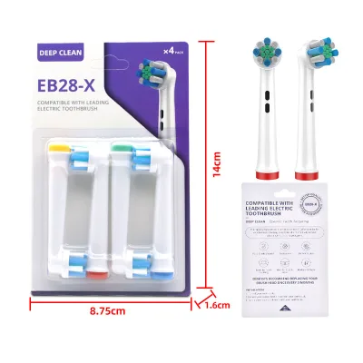 Oem Custom Spare Oral Toothbrush Round Heads Replacement Removable Electric Toothbrush Brush Heads