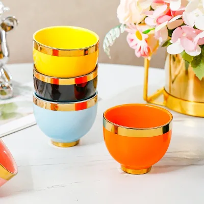 DRM TC-7500 Coffee & Tea Cup Set Turkish Style Ceramic Minimalist Design Portable China Origin Gift Box 6 Cups