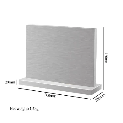 Custom Stainless Steel Magnetic Knife Stand Block Organizer Kitchen Knives Storage Large Capacity Anti-Skid Stable Household