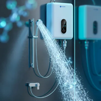 Suyzeko SPE PEM Electrolysis Hydrogen Shower Machine Wall-Mounted Molecular Hydrogen Bath Generator for Anti-Aging Skin Spa
