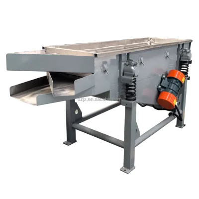 DZJX Electric Small Earth Lineal Moringa Seeds Oat Barley Vibration Cleaning Potato Starch Do Linear Mine Vibrating Sieve