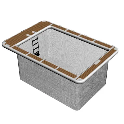 Popular Inflatable Diving Platform Sea Swimming Pool Portable Floating Water Platform Sea Pool with Mesh for Yacht