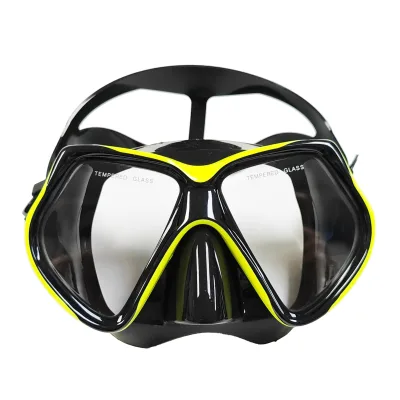 GD High Quality Tempered Glass Anti-Fog Diving Mask and Snorkel Set for Adults Custom Logo OEM Available
