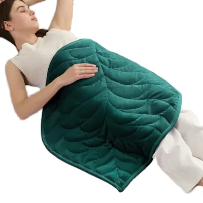 Modern Design Small Size Weighted Lap Blanket Cozy Reversible Crystal Velvet Luxury for Adult Household Use
