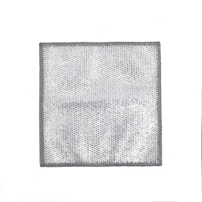 5pcsSilver Wire WipesKitchen Stovetop Household CleaningPot Cleaning ClothDishwashing ClothWire WipesReplacement Wire Ball Towel