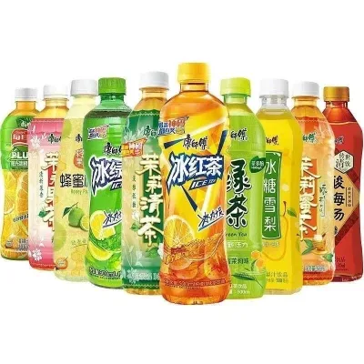 Kangshifu Iced Tea Tropical Cool Jasmine Series Plum Drink 500ml*15 Bottles Whole Box Refrigerate 9 Months Shelf Life Henan