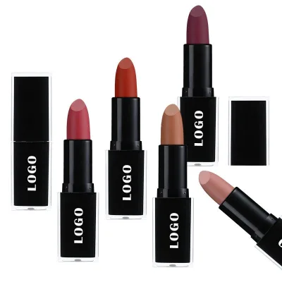 Custom 24-Color Lipstick with Moisturizing Mineral Cream Formula Vegan Lip Plumping and Waterproof Private Label
