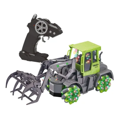 8CH 2.4G Cool Stunt Rc Remote Control Engineering Truck 2025 Toy with Light