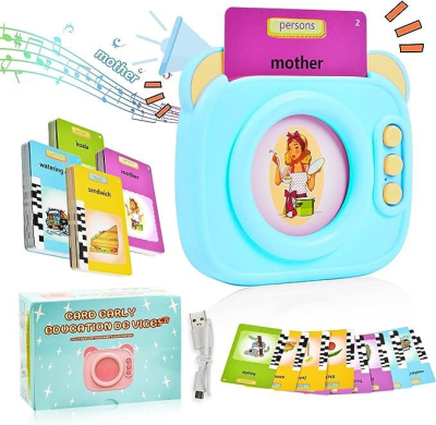 Kids Learning Toys English Language Learning Flash Card Machine