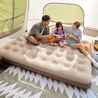 Eco-friendly Large Size Blow-up Mat Modern Designed Double Width Sleeping Pad with a Carry Bag