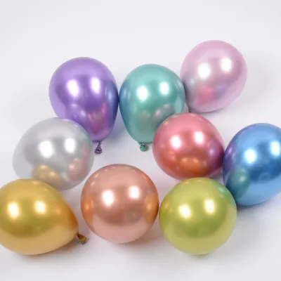 Wholesale 12 Inch 2.8 Gram Chrome Metallic Balloon Metallic Latex Balloons Party Balloon Wedding Decor