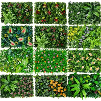 Artificial High-Rise Building Wall Plant Backdrop with Green Leaves and Branches for Office Decoration-Wholesale