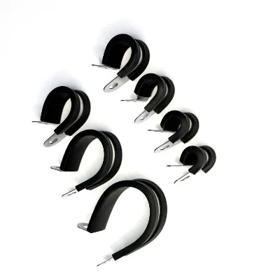 U-shaped Rubber Riding Clip Used for Fixing Pipes on Walls and Floors Pipe Clamp with Rubber U Pipe Clamp