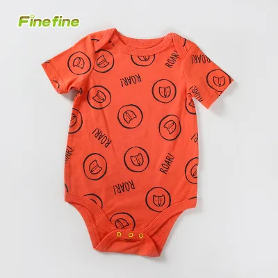 Premium Cute Knitted Summer Cotton Short-sleeved Baby Rompers