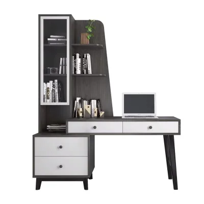 Modern Chinese Home Living Room Furniture Economic Computer Standing Gaming Desk With Side Table