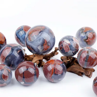 Wholesale Crystal Crafts Natural Agate Balls High Quality Football Agate Spheres for Crystal Healing Stone Gifts