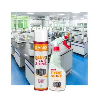 SANVO Custom Car Eco-friendly Tire Shine Cleaner Tire Washing Car Care Foam Cleaner Used Motorcycle Tyre Shine