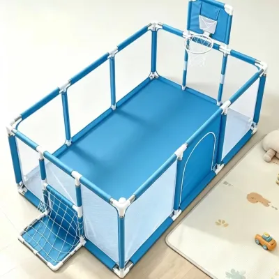 Indoor Breathable Mesh Baby Play Fence, Long Rectangle Design Playpen for Retail Sellers Wholesale