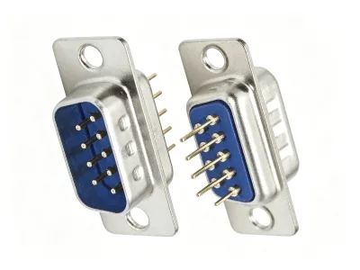 DB9M PCB D SUB 9 Pin Male Connector Straight Through Hole PCB Solder DB9 Male Plug RS232 Serial Port D Sub Connector