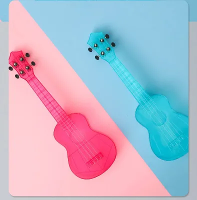 21-Inch Colorful Wood Matte DIY Toy Ukulele Four-String Customized Logo Musical Instrument for Students