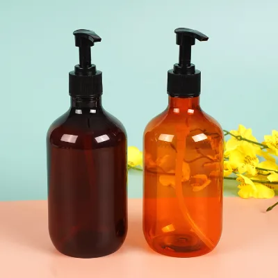 Empty Shampoo 250ml 500ml 200ml 300ml Luxury Shower Body Cosmetic Round Custom 8oz 4oz Lotion Pump Pet Plastic Shampoo Bottle