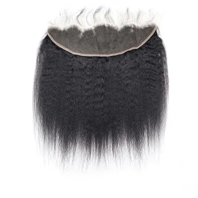 Wholesale Kinky Straight Lace Closure 13x4 Hd Lace Frontal Custom 100% Virgin Remy Human Hair Frontal Closure