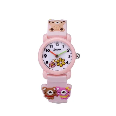 Primary School Student Prize Kids Watch Cartoon Quartz Watch for Girls 3D Cartoon Waterproof Children Wristwatch