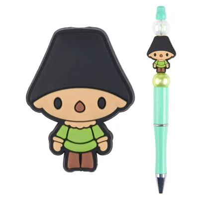 Factory Custom Jesus Christmas Halloween Easter Rabbit PVC Focal Bead for Pen Making