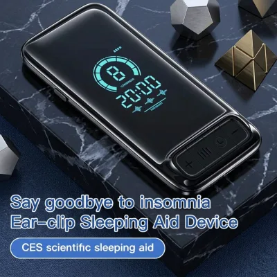Digital Display CES Ear Clip Sleep Aid Non-Drug Nerve Calm Equipment for Psychology Clinic Insomnia Auxiliary Therapy