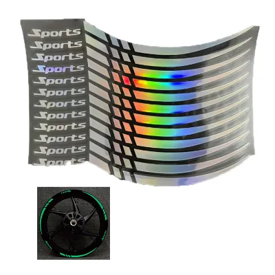 Motorcycle Wheel Rim Stripe Decal Tape 18-21Inc Sport Wheel Decals Road Bike Reflective Sticker Universal Motorcycle Accessories