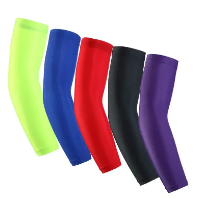 Custom Outdoor Sports UV Compression Cooling Arm Sleeves Basketball Sport Slimming Elbow Arm Sleeves Cycling Arm Sleeves
