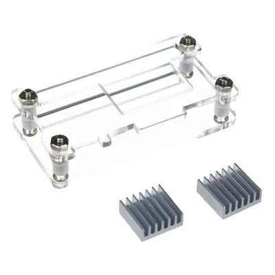 AISmartlink Orange Pi Zero 2W Development Board Transparent Acrylic Shell Pure Aluminum Heat Sink Two Piece Set