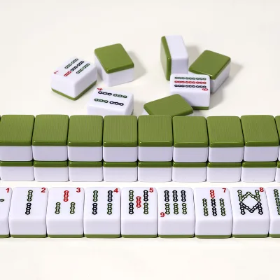 Melamine International Mahjong, American Mahjong, Family Gathering, Entertainment, Hand-Made Mahjong
