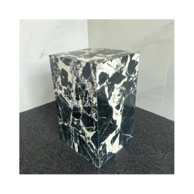 Natural Stone Living Room Furniture Home Decor Side Coffee Table Christmas Gift Antique Grand Napoleon Black Marble Plinth
