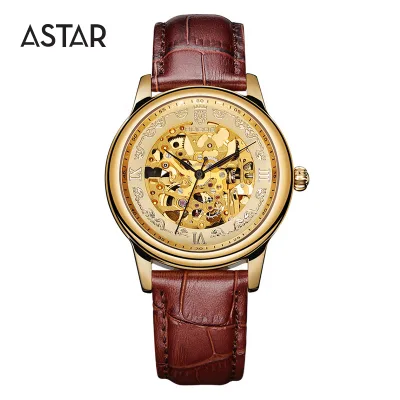 High Quality Custom logo Oem Japan Movt Skeleton Miyota 8N24 Movement Mechanical Automatic Stainless Steel Man Watch for Sale