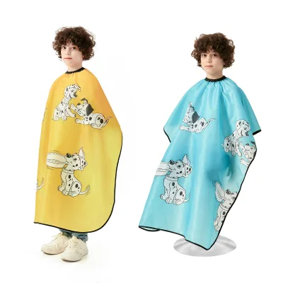 Kids Hairdressing Barber Cape With Dog Print - Salon Accessories and Products 99A