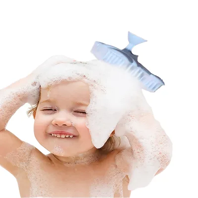 Large Silicone Bath Brush for Kids Soft Dry Skin Scrubbers Multifunctional Face and Hair Wash Tool