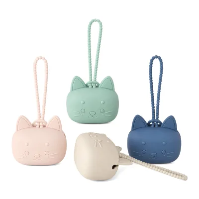 Silicone Pacifier Storage Box Baby Soothing Bag Pouch Cartoon Animal Design