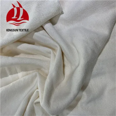 High quality organic hemp cotton french terry knit fabric for hoodie clothing
