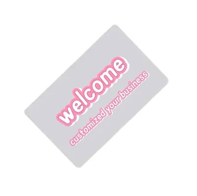 Custom Programmable Printing Display PVC PET Google Review NFC Card NFC Plates