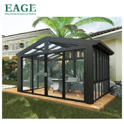 Customized by Manufacturers Waterproof Sun Protection Free Standing Glass Sunrooms With Aluminium for Villa