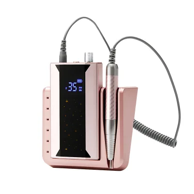 Nail Bit Drill Machine Rechargeable Brushless 0-40000rpm Professional Nail Drill Efile Strong Set Electric 85W Nail Dril