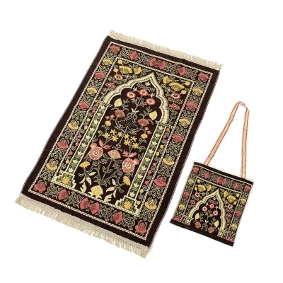 Traditional Foldable Prayer Mat Portable Blanket Travel Worship Prayer Mat