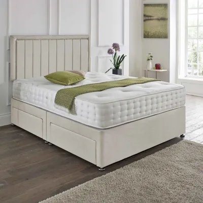 Luxury Modern Bed Fabric Leather Upholstery Simple Soft Home Furniture